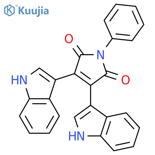 3,4-BIS-(1H-INDOL-3-YL)-1-PHENYL-PYRROLE-2,5-DIONE structure
