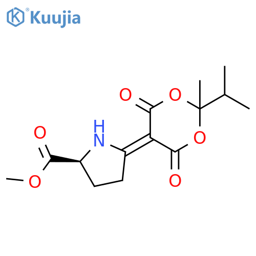 Proline, 5-[2-methyl-2-(1-methylethyl)-4,6-dioxo-1,3-dioxan-5-ylidene]-,methyl ester structure