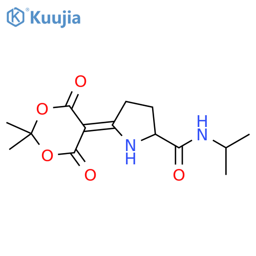 2-Pyrrolidinecarboxamide,5-(2,2-dimethyl-4,6-dioxo-1,3-dioxan-5-ylidene)-N-(1-methylethyl)- structure
