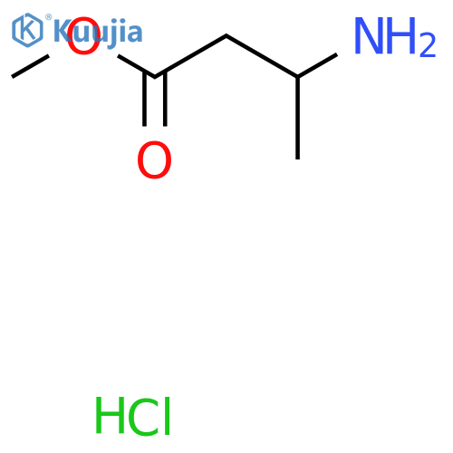 Methyl 3-aminobutanoate hydrochloride structure
