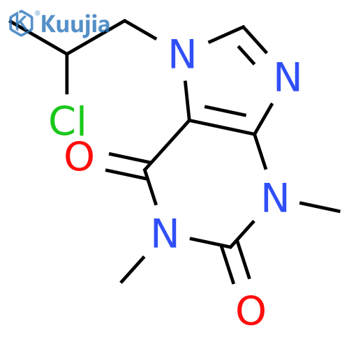 1H-Purine-2,6-dione, 7-(2-chloropropyl)-3,7-dihydro-1,3-dimethyl-, (±)- structure