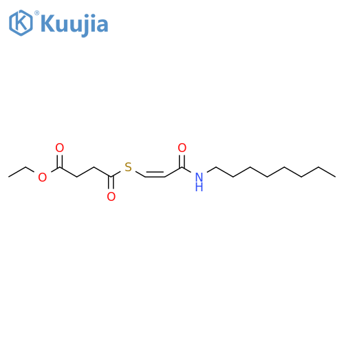 Butanoic acid, 4-[[3-(octylamino)-3-oxo-1-propenyl]thio]-4-oxo-, ethyl ester, (Z)- (9CI) structure