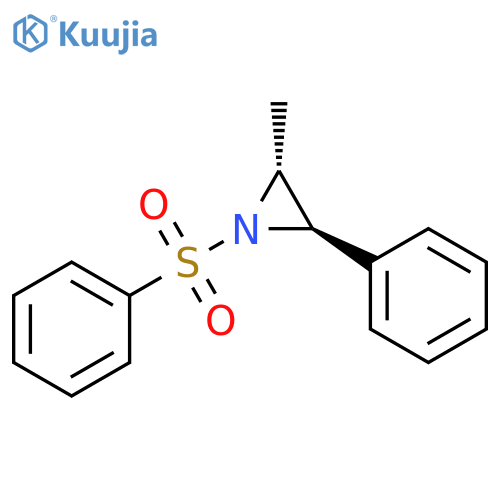 Aziridine, 2-methyl-3-phenyl-1-(phenylsulfonyl)-, trans- structure