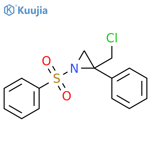 Aziridine, 2-(chloromethyl)-2-phenyl-1-(phenylsulfonyl)- structure