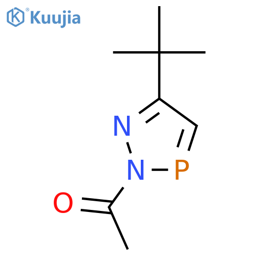Ethanone,  1-[5-(1,1-dimethylethyl)-2H-1,2,3-diazaphosphol-2-yl]- structure