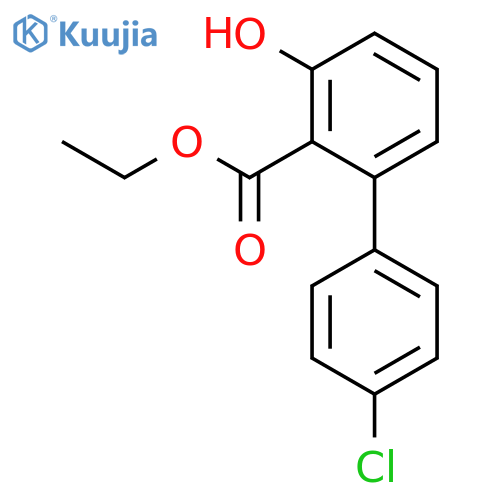 [1,1'-Biphenyl]-2-carboxylic acid, 4'-chloro-3-hydroxy-, ethyl ester structure