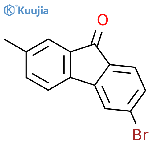 9H-Fluoren-9-one, 6-bromo-2-methyl- structure