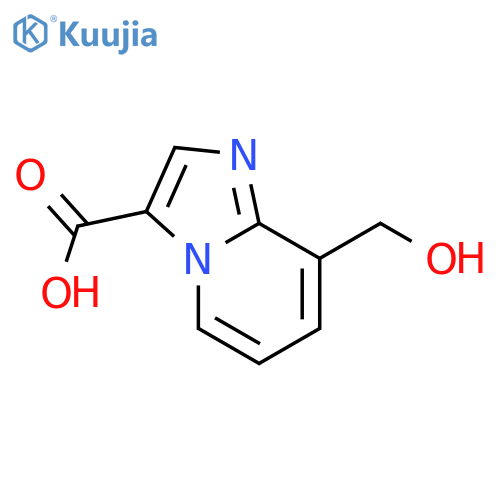 8-(hydroxymethyl)-Imidazo[1,2-a]pyridine-3-carboxylic acid structure