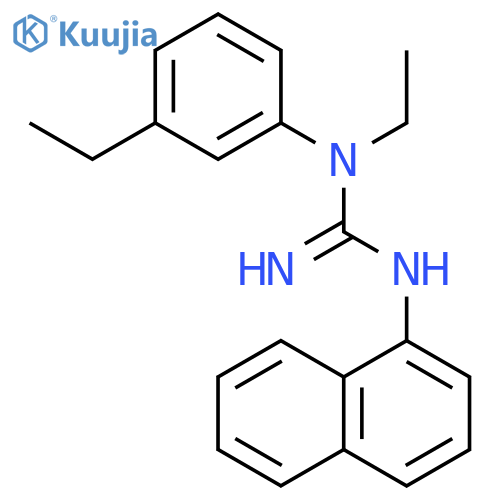 Guanidine, N-ethyl-N-(3-ethylphenyl)-N'-1-naphthalenyl- structure