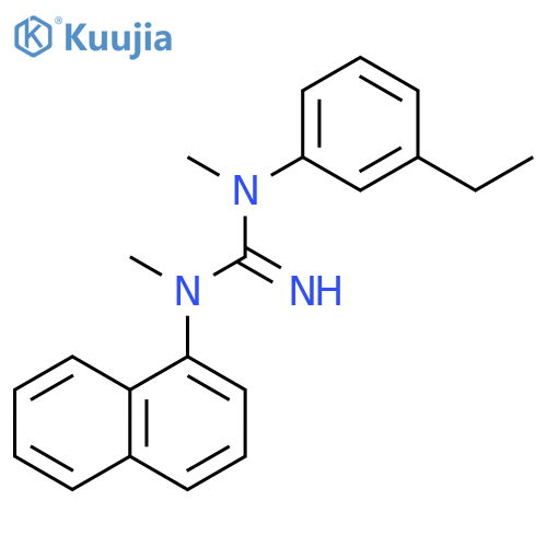 Guanidine, N-(3-ethylphenyl)-N,N'-dimethyl-N'-1-naphthalenyl- structure