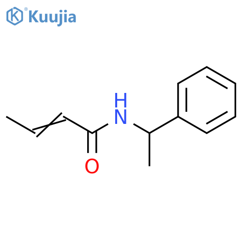 2-Butenamide, N-(1-phenylethyl)- structure