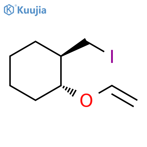 Cyclohexane, 1-(ethenyloxy)-2-(iodomethyl)-, trans- structure
