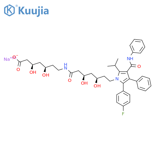 Atorvastatin N-(3,5-Dihydroxy-7-heptanoic Acid)amide Sodium Salt structure