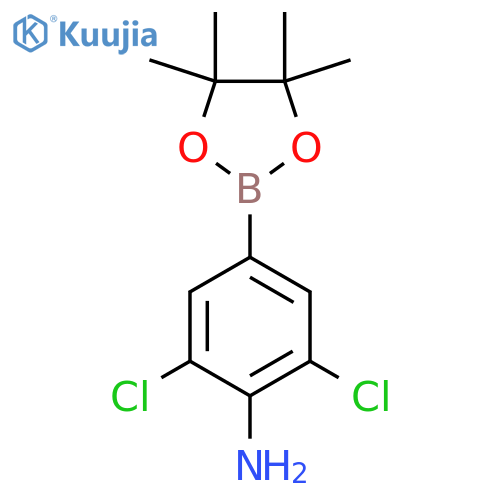 2,6-Dichloro-4-(4,4,5,5-tetramethyl-1,3,2-dioxaborolan-2-yl)aniline structure