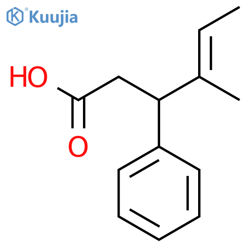 4-Methyl-3-phenylhex-4-enoic acid structure