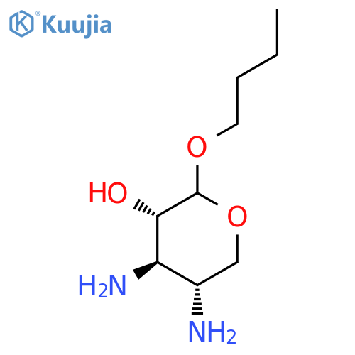 L-Xylopyranoside, butyl 3,4-diamino-3,4-dideoxy- structure