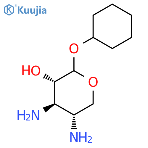 L-Xylopyranoside, cyclohexyl 3,4-diamino-3,4-dideoxy- structure