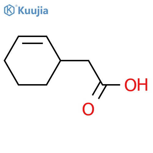 2-Cyclohexene-1-acetic acid; (S)-form structure