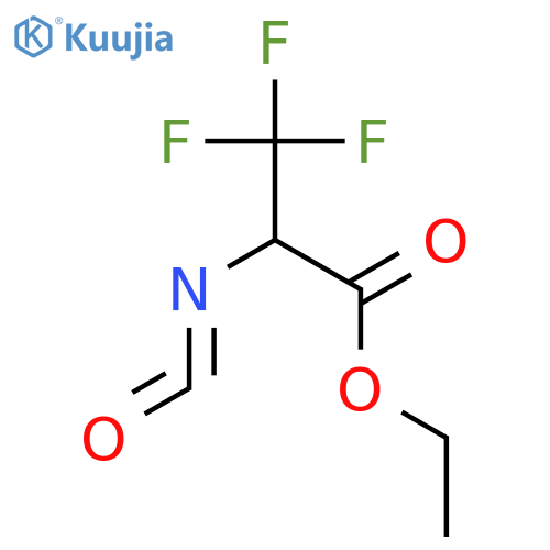 Propanoic acid, 3,3,3-trifluoro-2-isocyanato-, ethyl ester structure