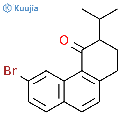 4(1H)-Phenanthrenone, 6-bromo-2,3-dihydro-3-(1-methylethyl)-, (±)- structure