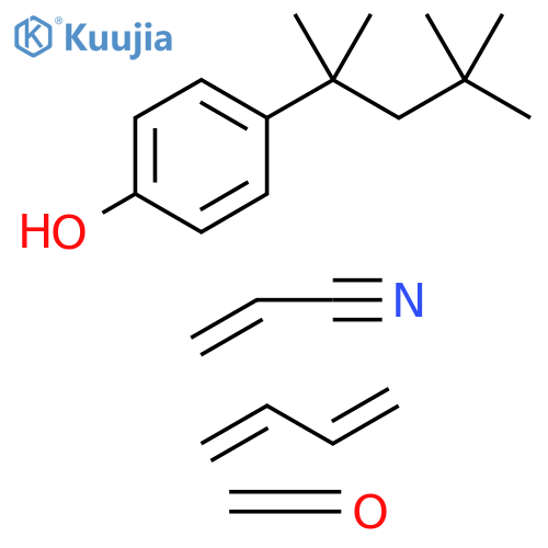 2-Propenenitrile,polymerwith1,3-butadiene,formaldehydeand4-(1,1,3,3-tetramethylbutyl)phenol structure