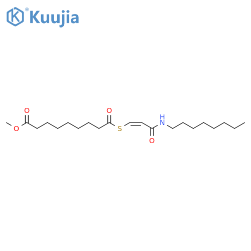 Nonanoic acid, 9-[[3-(octylamino)-3-oxo-1-propenyl]thio]-9-oxo-, methylester, (Z)- structure