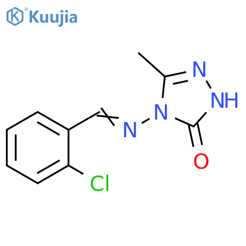 3H-1,2,4-Triazol-3-one,4-[[(2-chlorophenyl)methylene]amino]-2,4-dihydro-5-methyl- structure