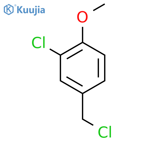 2-Chloro-4-(chloromethyl)-1-methoxybenzene structure