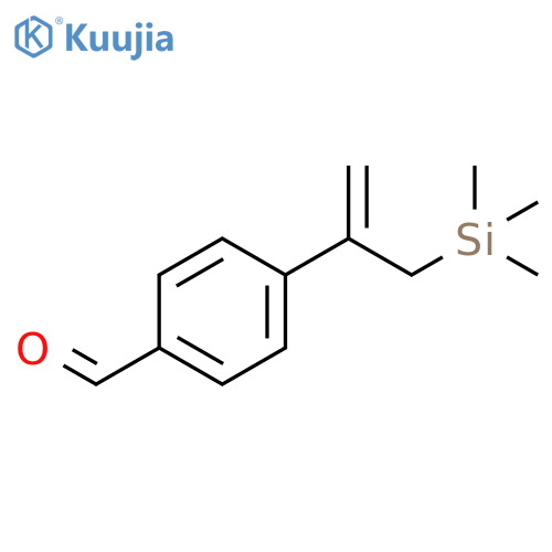 Benzaldehyde, 4-[1-[(trimethylsilyl)methyl]ethenyl]- structure