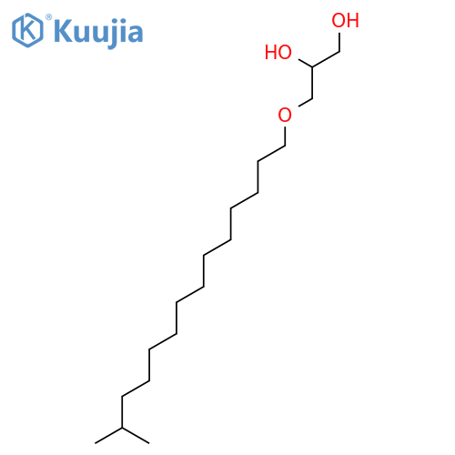 1,2-Propanediol, 3-[(13-methyltetradecyl)oxy]- structure