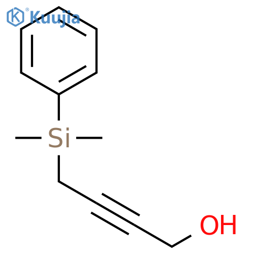 2-Butyn-1-ol, 4-(dimethylphenylsilyl)- structure