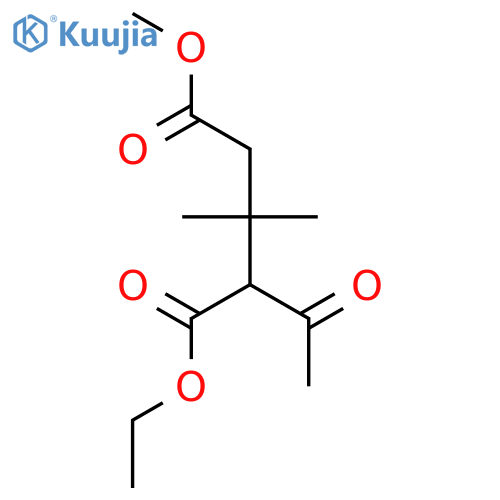 1-Ethyl 5-methyl 2-acetyl-3,3-dimethylpentanedioate structure