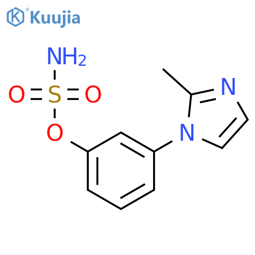 Sulfamic acid, 3-(2-methyl-1H-imidazol-1-yl)phenyl ester structure