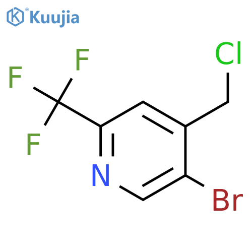 5-Bromo-4-(chloromethyl)-2-(trifluoromethyl)pyridine structure