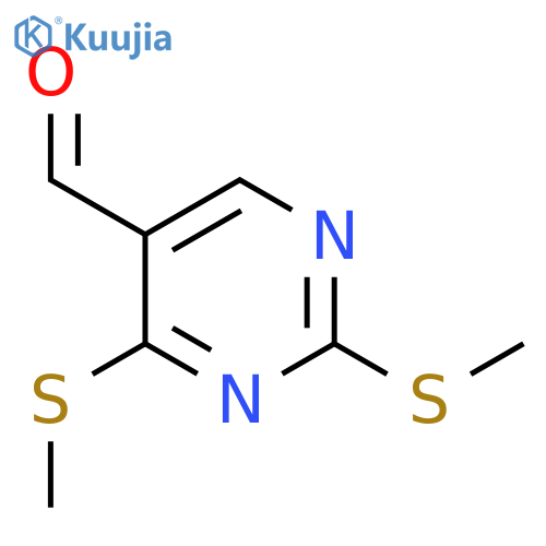 2,4-Bis(methylsulfanyl)pyrimidine-5-carboxaldehyde structure