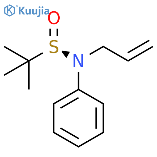(R)-N-allyl-N-phenyl tert-butanesulfinamide structure