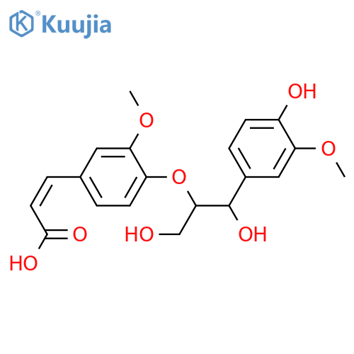 4,8'-Oxylign-7-ene-3,3',4',7',9,9'-hexol; (7E,7'R*,8'R*)-form, 9-Carboxylic acid, 3,3'-di-Me ether structure