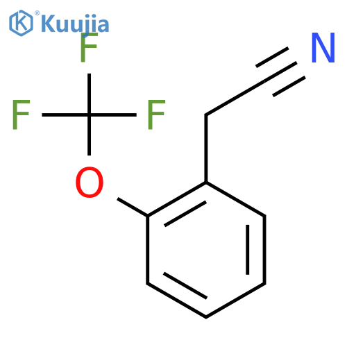 2-[2-(trifluoromethoxy)phenyl]acetonitrile structure