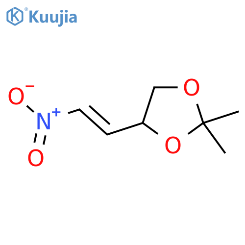 2,2-dimethyl-4-(2-nitroethenyl)-1,3-dioxolane structure