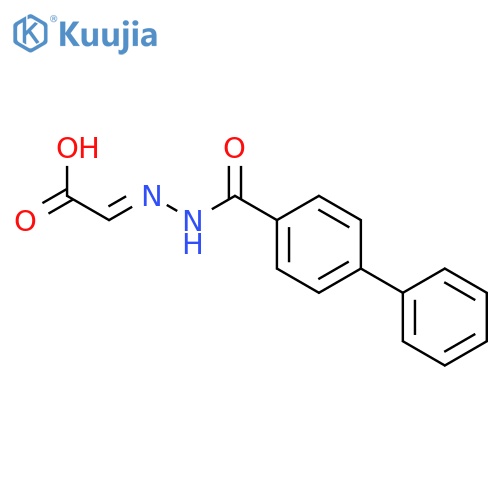 [1,1'-Biphenyl]-4-carboxylic acid, (carboxymethylene)hydrazide structure