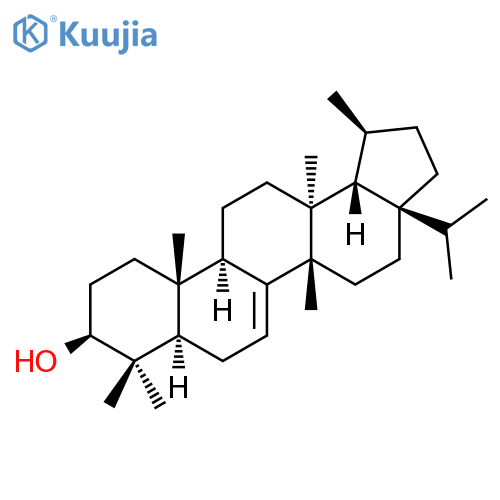 26,28,29,30-Tetranorlup-7-en-3-ol,13-methyl-17-(1-methylethyl)-, (3b,13a,14b,18b,19b)- (9CI) structure