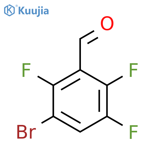3-Bromo-2,5,6-trifluorobenzaldehyde structure