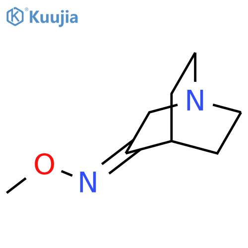 1-Azabicyclo[2.2.2]octan-3-one, O-methyloxime structure