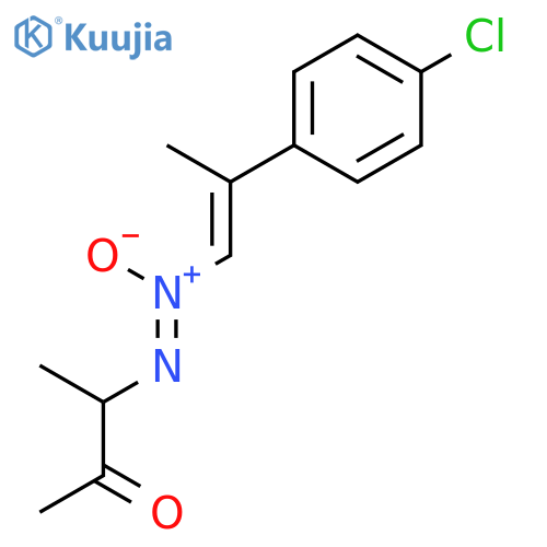 2-Butanone, 3-[[2-(4-chlorophenyl)-1-propenyl]-ONN-azoxy]- structure
