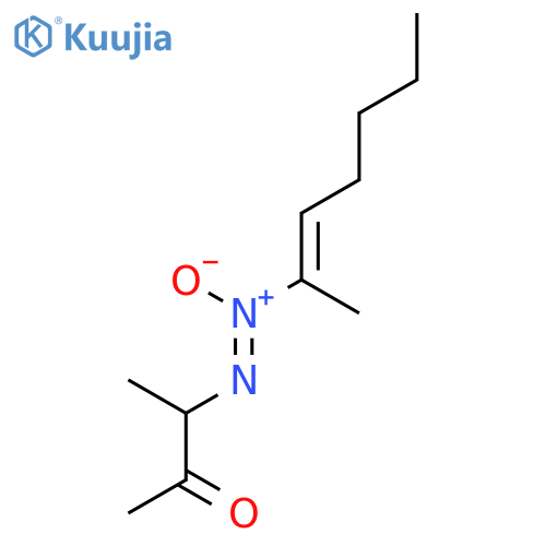 2-Butanone, 3-[(1-methyl-1-hexenyl)-ONN-azoxy]- structure