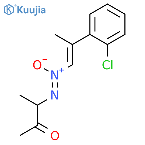 2-Butanone, 3-[[2-(2-chlorophenyl)-1-propenyl]-ONN-azoxy]- structure