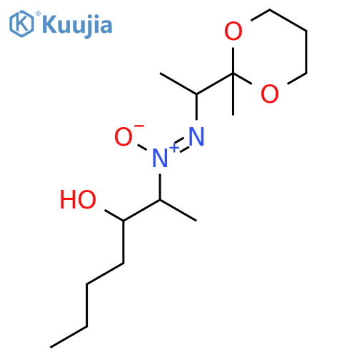 3-Heptanol, 2-[[1-(2-methyl-1,3-dioxan-2-yl)ethyl]-NNO-azoxy]- structure