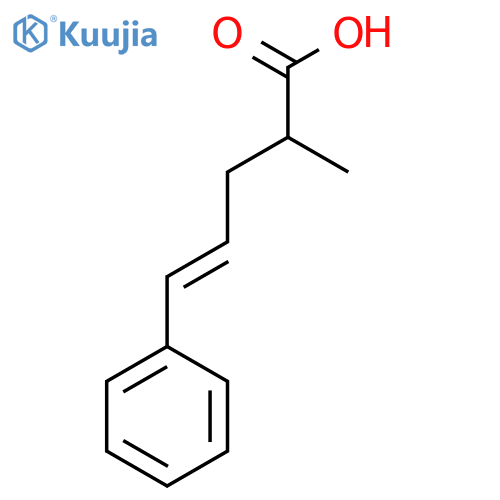 2-methyl-5-phenylpent-4-enoic acid structure
