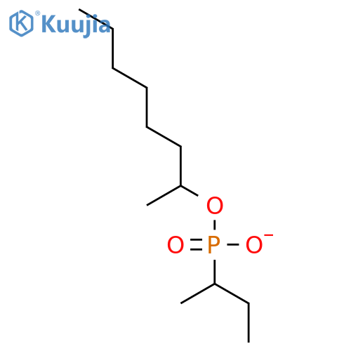 Phosphonic acid, (1-methylpropyl)-, mono(1-methylheptyl) ester structure