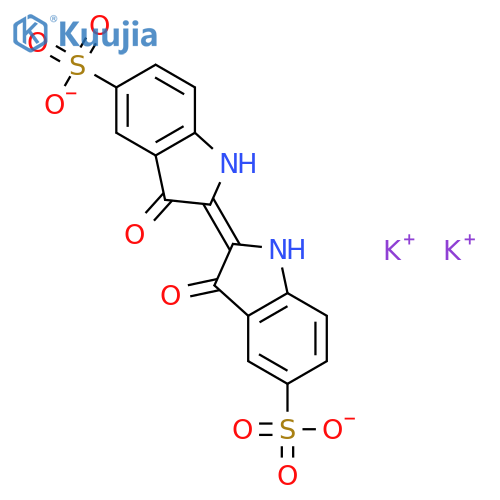 Indigodisulfonic Acid Dipotassium Salt structure